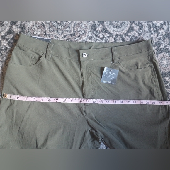 Eddie Bauer Travex UPF 50 Horizon Guide 5 Pocket Pants Womens 18 Tall Green NWT - Picture 14 of 14
